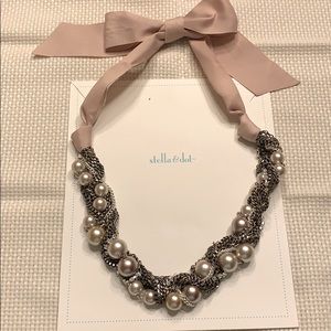Vintage Stella & Dot Colette Necklace- silver